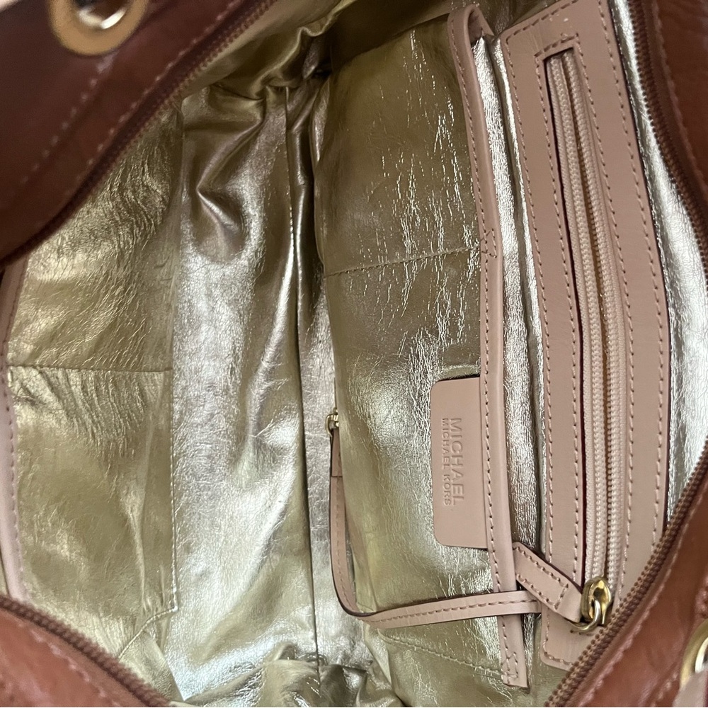 Michael Kors Tan Leather Tote - Picture 3 of 5